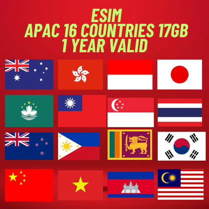 flags of 16 countries